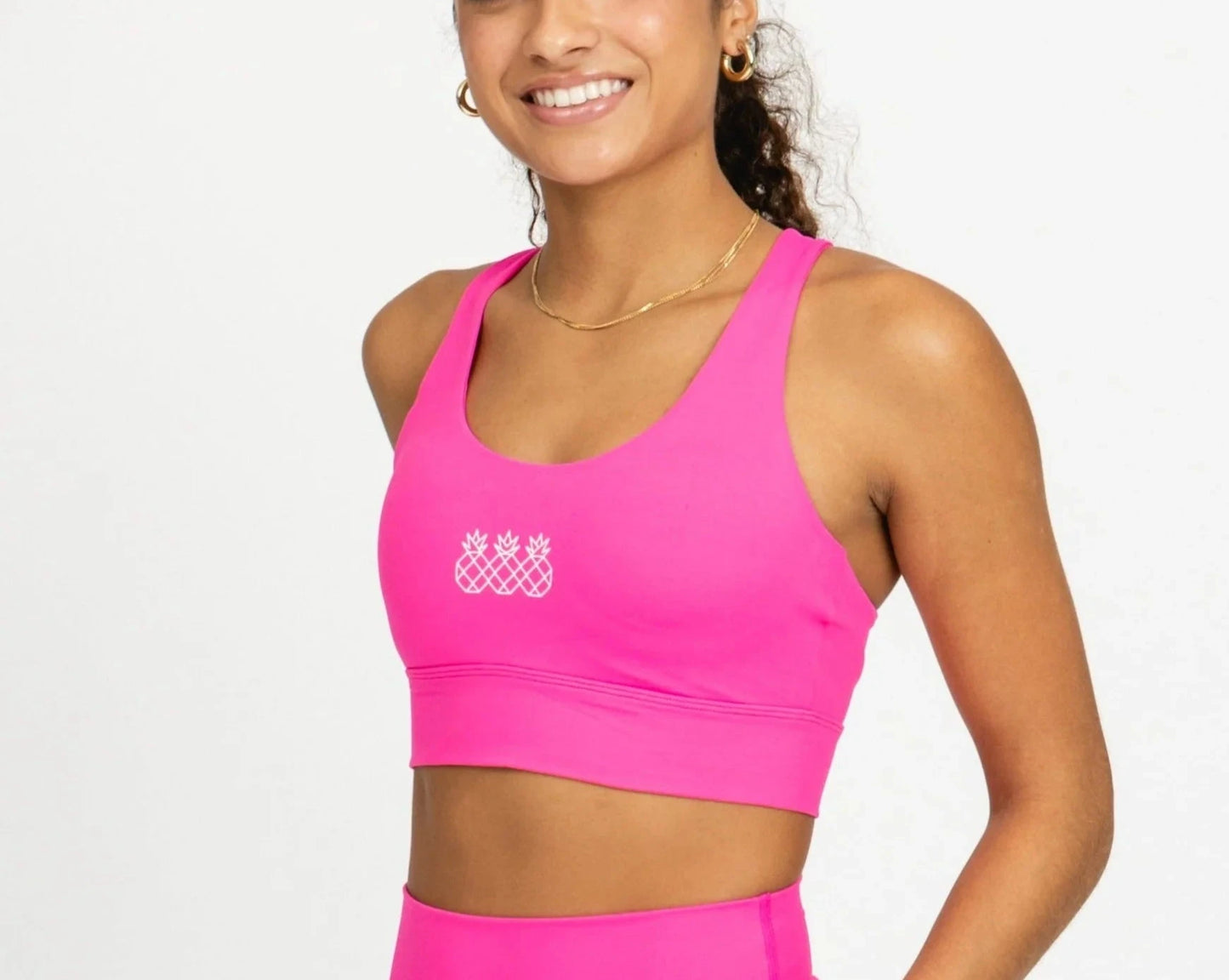 Tres Piñas | Women's Endurance Sports Bra | Rosa caliente