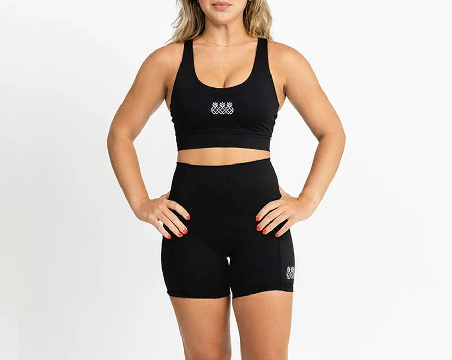 Tres Piñas | Women's Endurance Sports Bra | Black