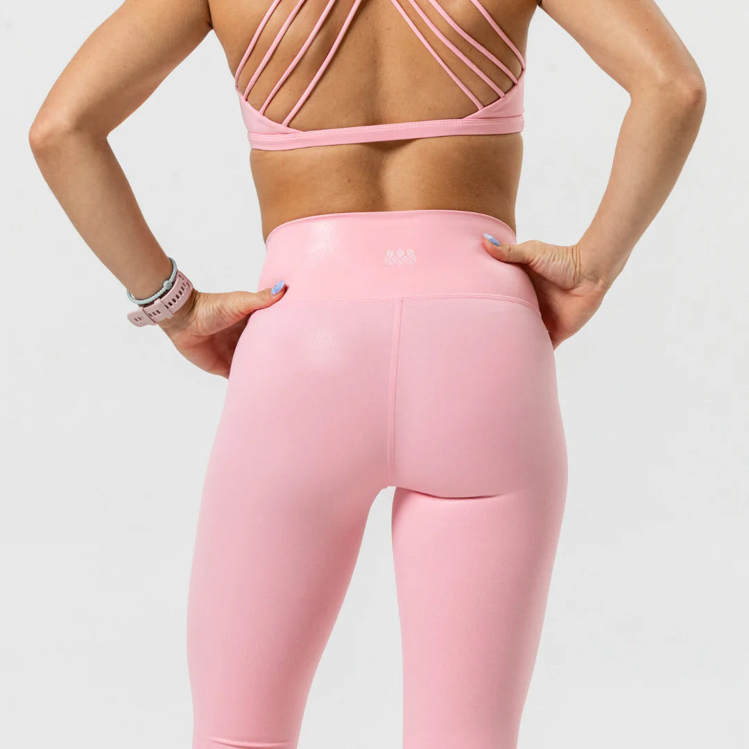 Tres Piñas | Women's Finesse Leggings | Pink Glitter