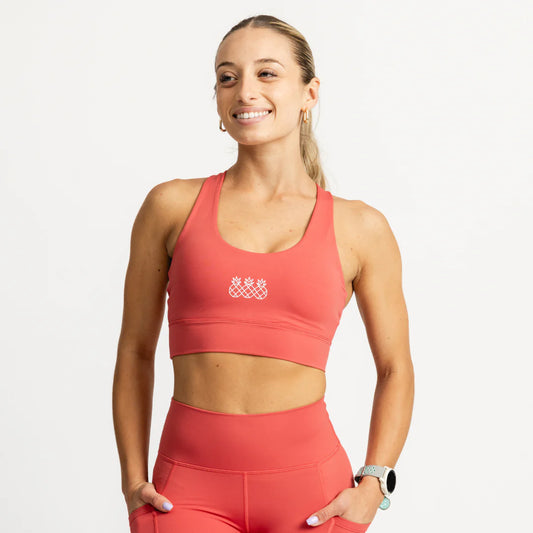 Tres Piñas | Women's Endurance Sports Bra | Salmon