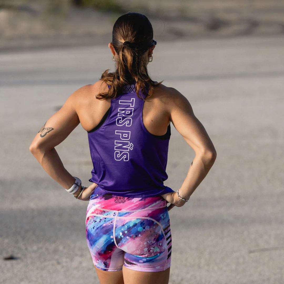 Tres Piñas | Women's Racerback Tank | Purple