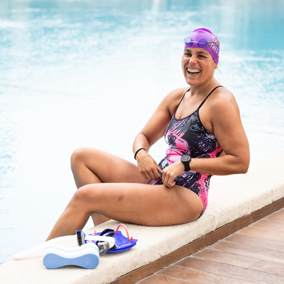 Tres Piñas | Women's One Piece | Pink Graffiti