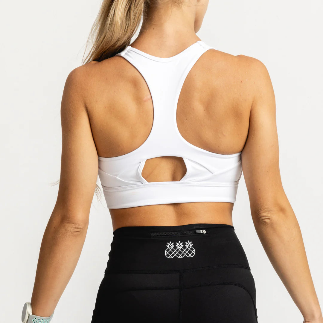 Tres Piñas | Women's Endurance Sports Bra | White