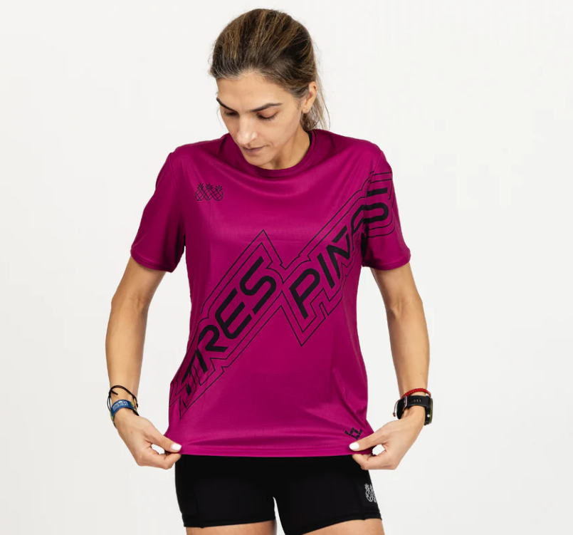 Tres Piñas | Women's Dry Fit Shirt | Plum