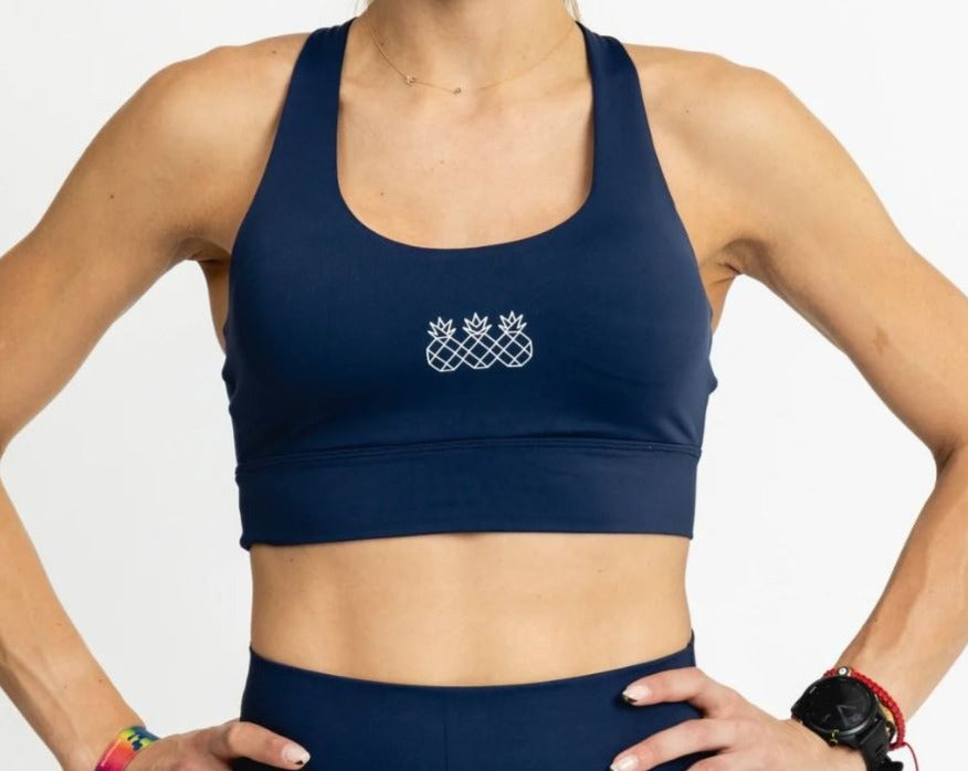 Tres Piñas | Women's Endurance Sports Bra | Azul marino oscuro