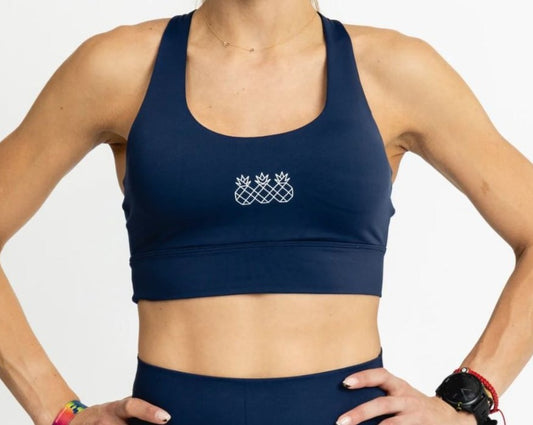 Tres Piñas | Women's Endurance Sports Bra | Azul marino oscuro