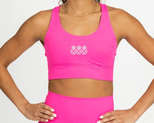 Tres Piñas | Women's Endurance Sports Bra | Rosa caliente