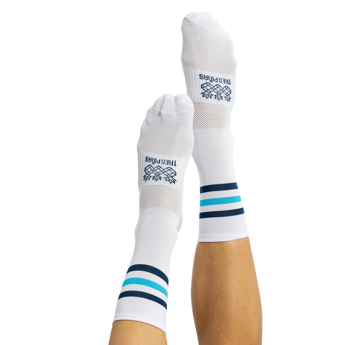 Tres Piñas |  Double Stripes Socks | Blue Stripes