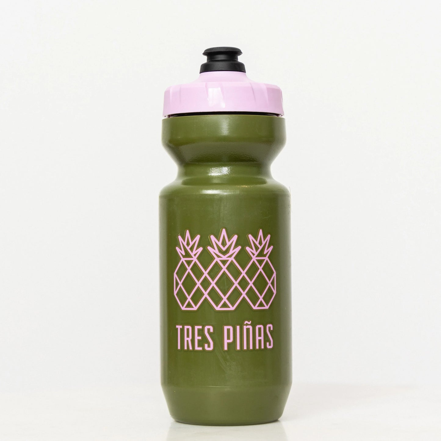 Tres Piñas | Water Bottle | Olive & Pink